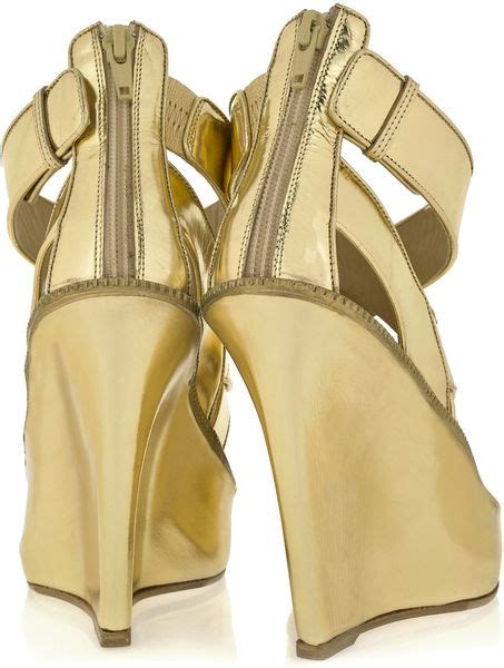 2008 givenchy gold wedge sandals|Givenchy Neiman Marcus Women Accessories.